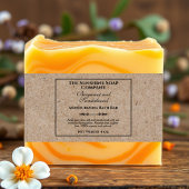  Kraft Paper Style zeepbuikband Uitnodigingen Wikkel