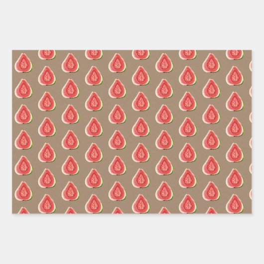 Kraft Paper Summer Red Guava Fruit (Voorkant 2)