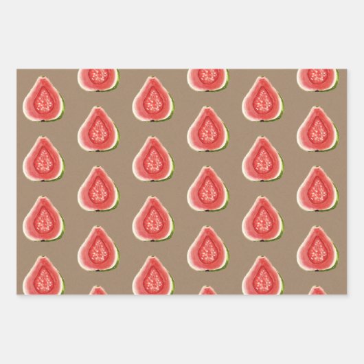 Kraft Paper Summer Red Guava Fruit (Voorkant)