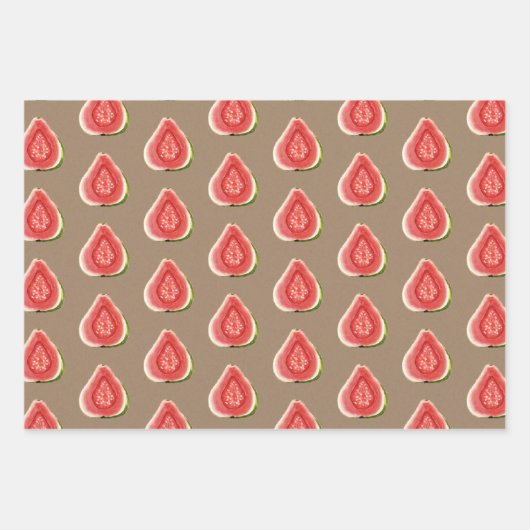 Kraft Paper Summer Red Guava Fruit (Voorkant 3)