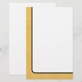 Kraft Paper Texture Briefpapier (Voorkant / Achterkant)