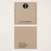 Kraft Paper Voeg uw Logo Kaart toe (Voorkant /achterkant)