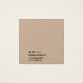 Kraft Paper Voeg uw Logo Kaart toe (Achterkant)