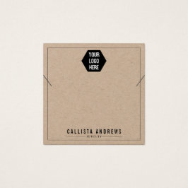 Kraft Paper Voeg uw Logo Kaart toe