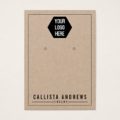 Kraft Paper Voeg uw Logo-Kaart toe Visitekaartje (Voorkant)