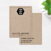 Kraft Paper Voeg uw Logo-Kaart toe Visitekaartje (Bureau)