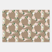 Kraft Paper Waterverf Blush Pink Greenery Wreaten (Voorkant 3)