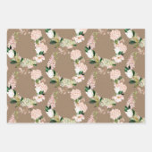 Kraft Paper Waterverf Blush Pink Greenery Wreaten (Voorkant)