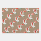 Kraft Paper Waterverf Tropische Hibiscus Monstera (Voorkant 2)