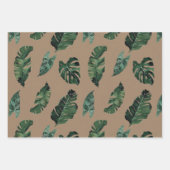 Kraft Paper Waterverf Tropische Palm Leaf Greenery (Voorkant 3)