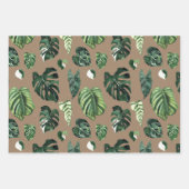 Kraft Paper Waterverf Tropische Palm Leaf Greenery (Voorkant)