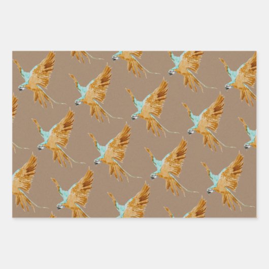 Kraft Paper Waterverf Tropische touchprojects (Voorkant 3)