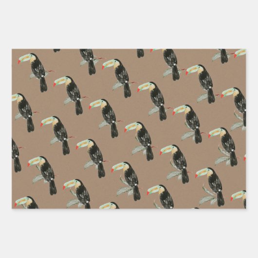 Kraft Paper Waterverf Tropische touchprojects (Voorkant 2)