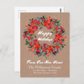 Kraft Paper Waterverf van ons nieuwe huis Briefkaart (Voorkant / Achterkant)