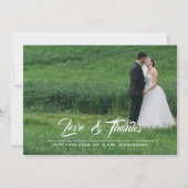 Kraft Paper Weddenschap Hartelijk dank Bedankkaart (Voorkant)