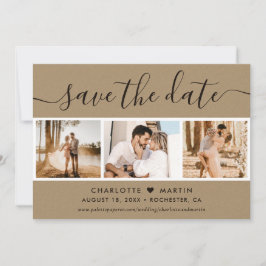 Kraft Paper Wedding 4 foto Save The Date
