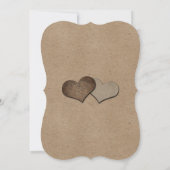 Kraft Paper Wedding Kaart (Achterkant)