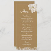 Kraft Paper Wedding: Menu Kaarten (Voorkant / Achterkant)