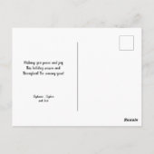 Kraft Paper Winter Greenery New Home Happy Holiday Briefkaart (Achterkant)