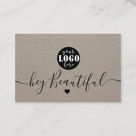 Kraft papier aangepaste Logo dank u aards Visitekaartje (Achterkant)
