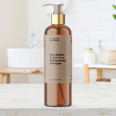 Kraft papier look waterdicht cosmetica flesetiket sparkling wijnetiket