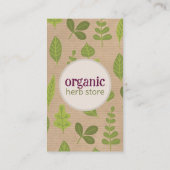 Kraft papier Natuur Visitekaartje (Achterkant)