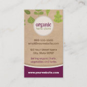 Kraft papier Natuur Visitekaartje (Voorkant)