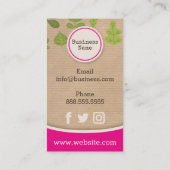 Kraft papier Natuur Visitekaartje (Achterkant)