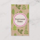 Kraft papier Natuur Visitekaartje (Voorkant)