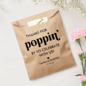 Kraft Papier Popcorn Bruiloft Bedankzakje (Gezegeld)