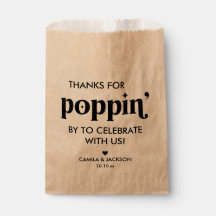 Kraft Papier Popcorn Bruiloft