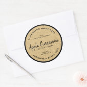 Kraft papier product ronde sticker (Envelop)