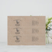 Kraft papier stijl Geitenmelk Zeep Buik Band (Staand voorkant)