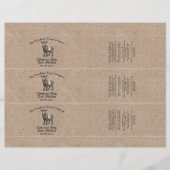 Kraft papier stijl Geitenmelk Zeep Buik Band (Voorkant)