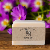 Kraft papier stijl Geitenmelk Zeep Buik Band