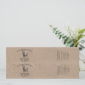 Kraft papier stijl Geitenmelk Zeep Buik Band Kaart (Staand voorkant)