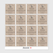 Kraft papier stijl Geit's Milk Lip Balm Tube Label (Vel)