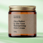 Kraft papier stijl waterdichte cosmetica potje lab waterfles etiket