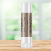 Kraft papier stijl waterdichte lip balsem label