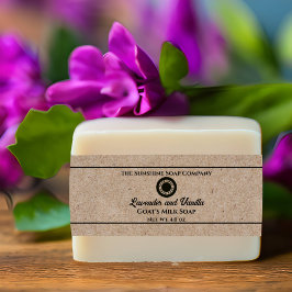 Kraft Papier Stijl Zeep Buik Band met Logo Uitnodigingen Wikkel