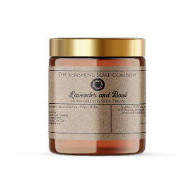 Kraft papier stijl zeep cosmetica label met logo