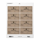 Kraft papier stijl zeep cosmetica label met logo (Full Sheet)