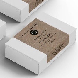 Kraft papier stijl zeep verpakking label w Logo