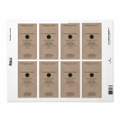 Kraft papier stijl zeep verpakking label w Logo (Full Sheet)