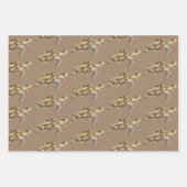 Kraft Papier Waterverf Zee Schildpad & Vis Inpakpapier Vel (Voorkant)