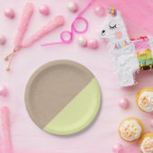 Kraft & pastel gedompeld wegwerp papier bord (Feest)