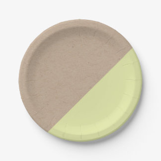 Kraft & pastel gedompeld wegwerp papier bord