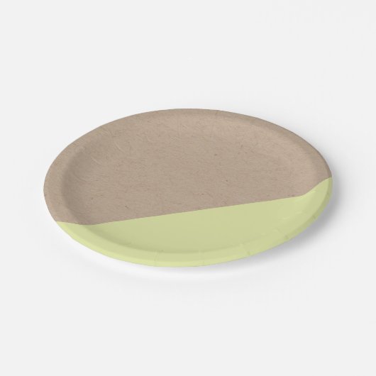 Kraft & pastel gedompeld wegwerp papier bord (Gekanteld)