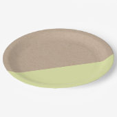 Kraft & pastel gedompeld wegwerp papier bord (Gekanteld)