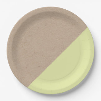 Kraft & pastel gedompeld wegwerp papier bord